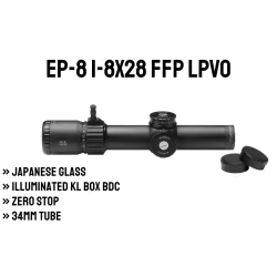 Arken Optics EP-8 1-8x28 FFP LPVO 34mm Tüp