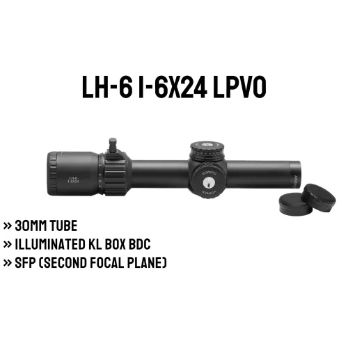 Arken Optics LH-6 1-6x24 SFP LPVO 30mm Tüp Arken Optics LH-6 1-6x24 SFP LPVO 30mm Tüp