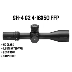 Arken Optics SH-4 4-16X50 GEN2 FFP MIL VPR - Zero Stop - 34mm Tüp