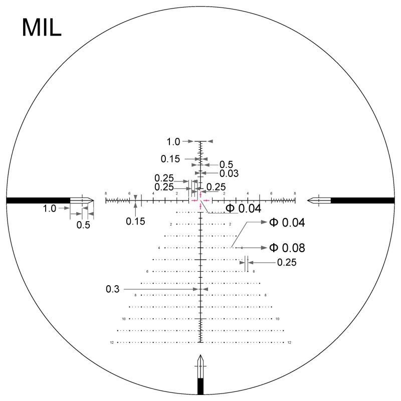 Arken Optics SH-4J 6-24X50 FFP MIL VPR - Zero Stop - 34mm Tüp Arken Optics SH-4J 6-24X50 FFP MIL VPR - Zero Stop - 34mm Tüp
