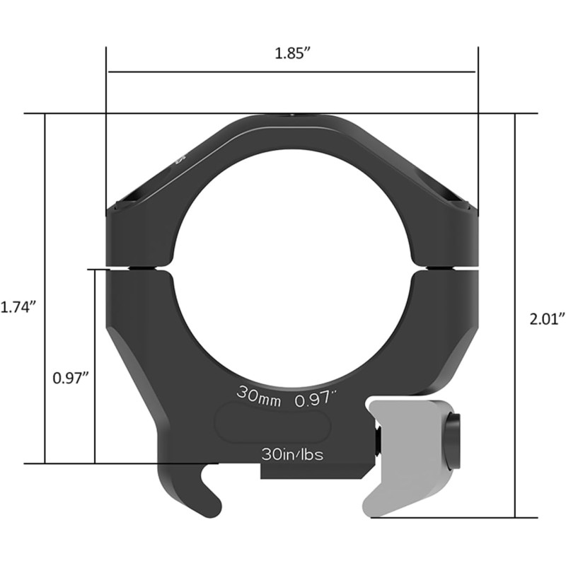 Arken Optics HALO Ti Titanyum 30mm - 0.97 Low Dürbün Ayağı Arken Optics HALO Ti Titanyum 30mm - 0.97 Low Dürbün Ayağı