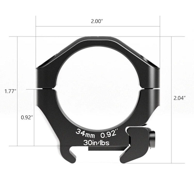 Arken Optics HALO 34mm - 0.92 Low Dürbün Ayağı Arken Optics HALO 34mm - 0.92 Low Dürbün Ayağı